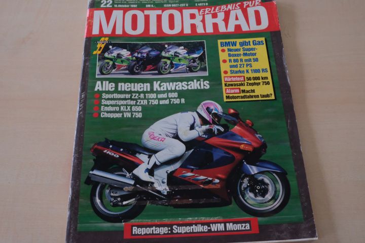 Deckblatt Motorrad (22/1992)
