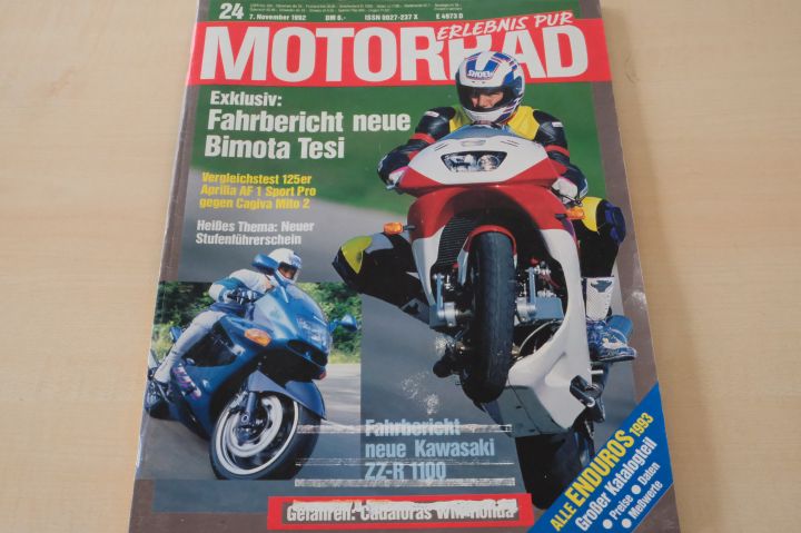 Deckblatt Motorrad (24/1992)