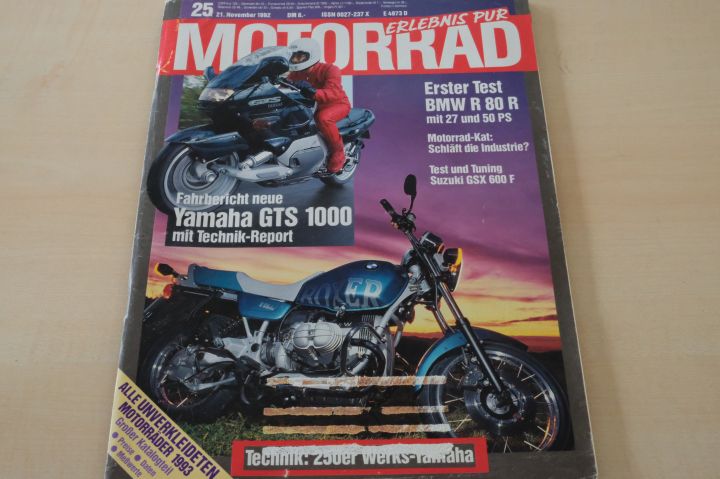 Deckblatt Motorrad (25/1992)