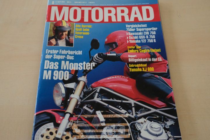 Deckblatt Motorrad (08/1993)