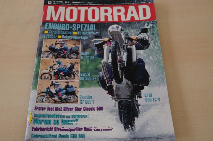 Deckblatt Motorrad (15/1993)