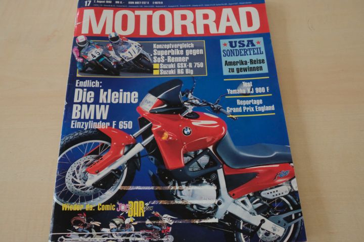Deckblatt Motorrad (17/1993)