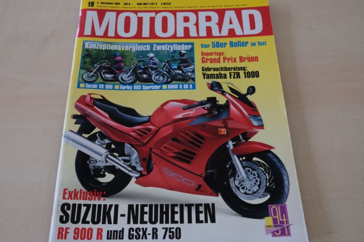 Deckblatt Motorrad (19/1993)