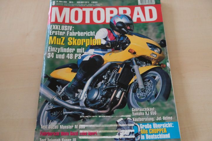 Deckblatt Motorrad (08/1994)