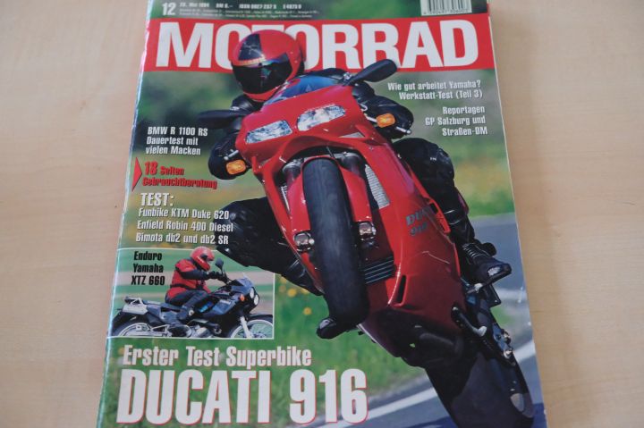 Deckblatt Motorrad (12/1994)