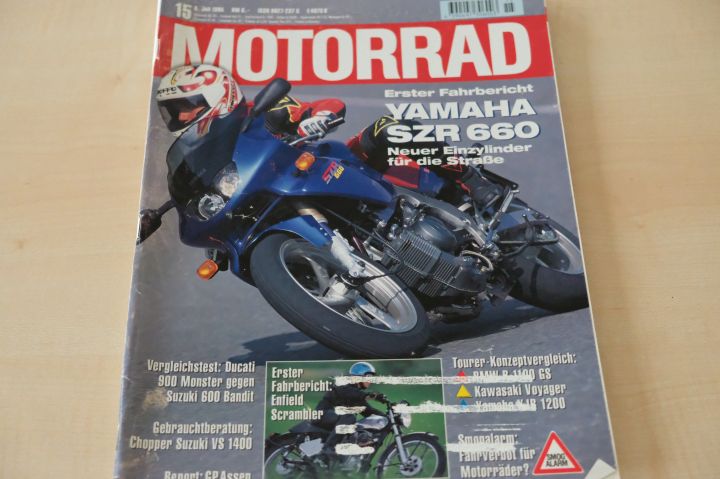 Deckblatt Motorrad (15/1995)