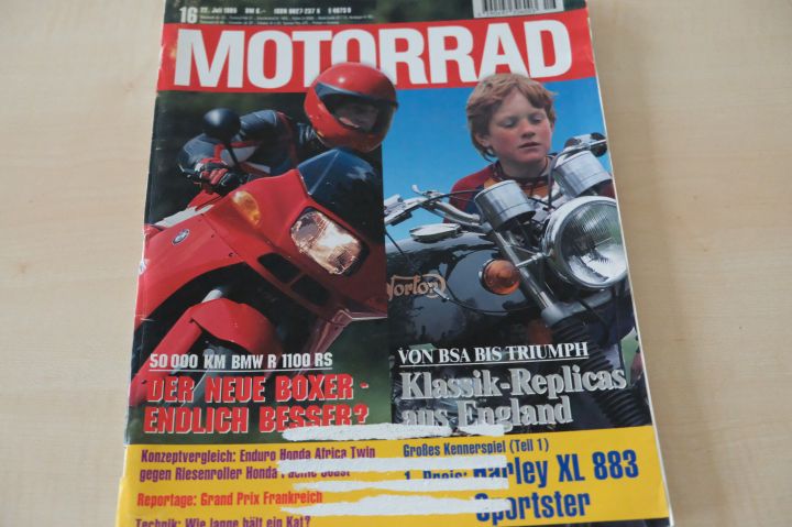 Deckblatt Motorrad (16/1995)