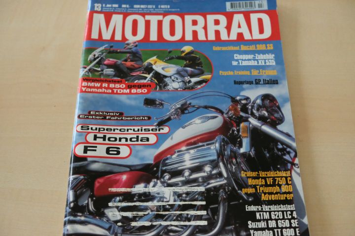 Deckblatt Motorrad (13/1996)
