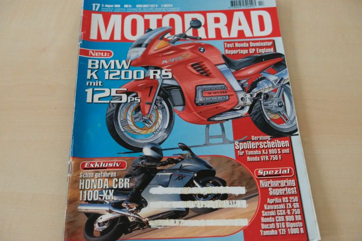 Deckblatt Motorrad (17/1996)