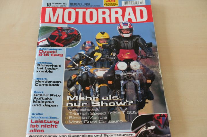 Deckblatt Motorrad (10/1997)