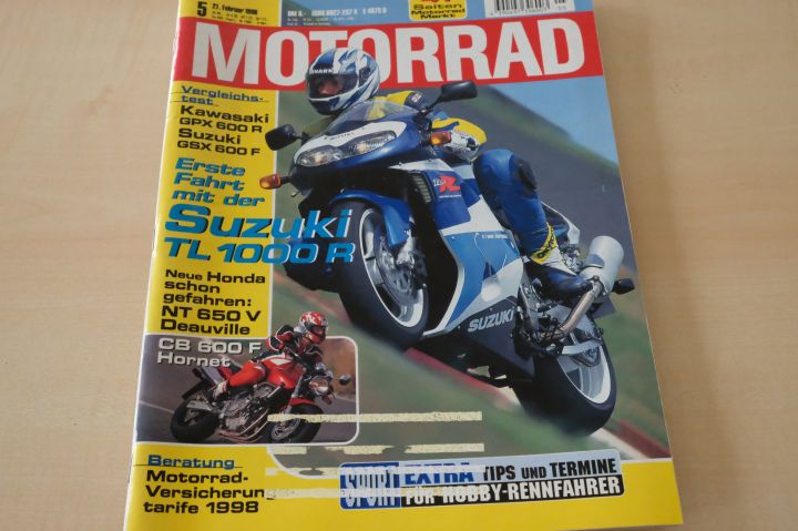 Deckblatt Motorrad (05/1998)