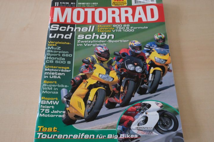 Deckblatt Motorrad (11/1998)