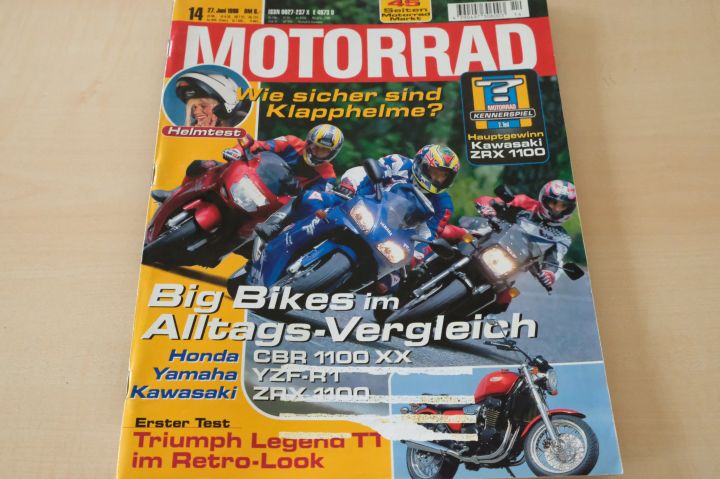 Deckblatt Motorrad (14/1998)