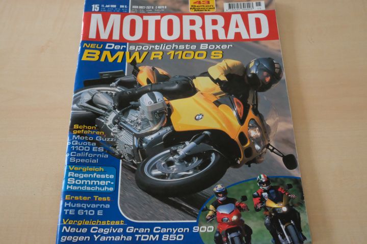 Deckblatt Motorrad (15/1998)