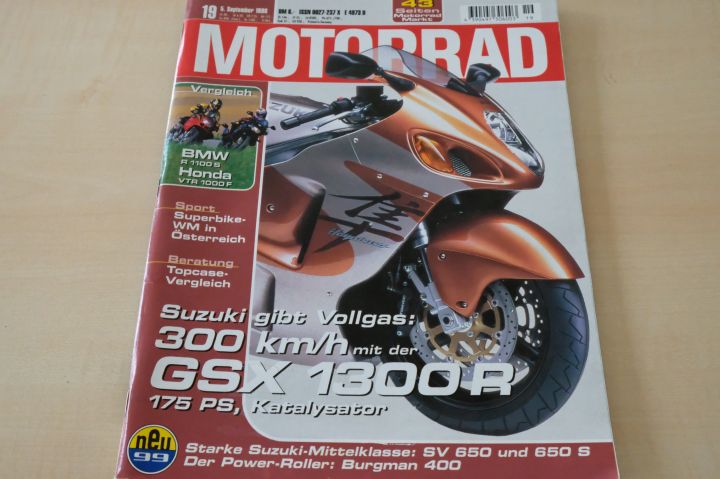 Deckblatt Motorrad (19/1998)