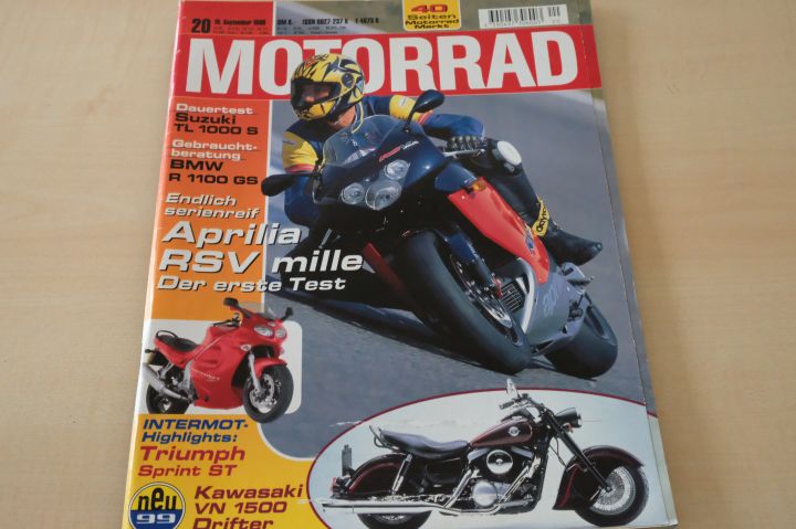 Deckblatt Motorrad (20/1998)