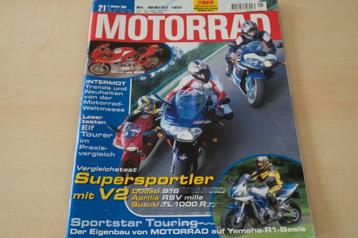 Deckblatt Motorrad (21/1998)