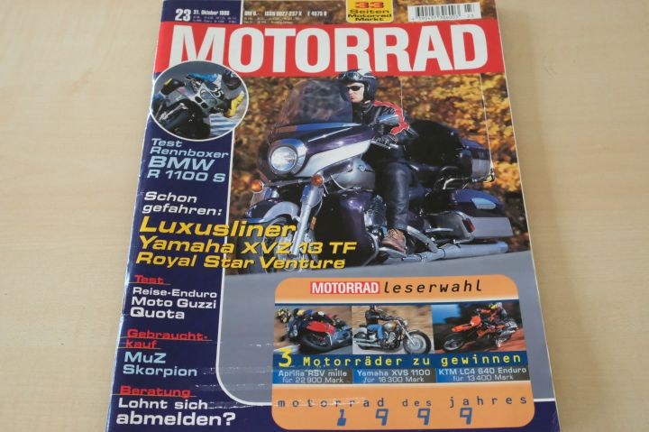 Deckblatt Motorrad (23/1998)