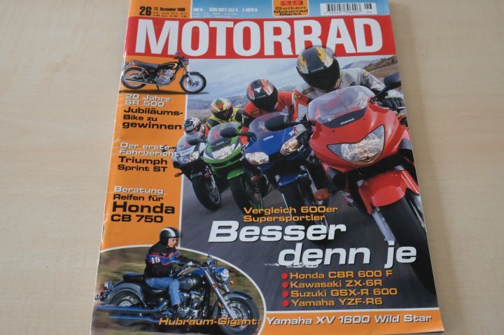 Deckblatt Motorrad (26/1998)