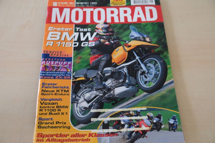 Deckblatt Motorrad (16/1999)