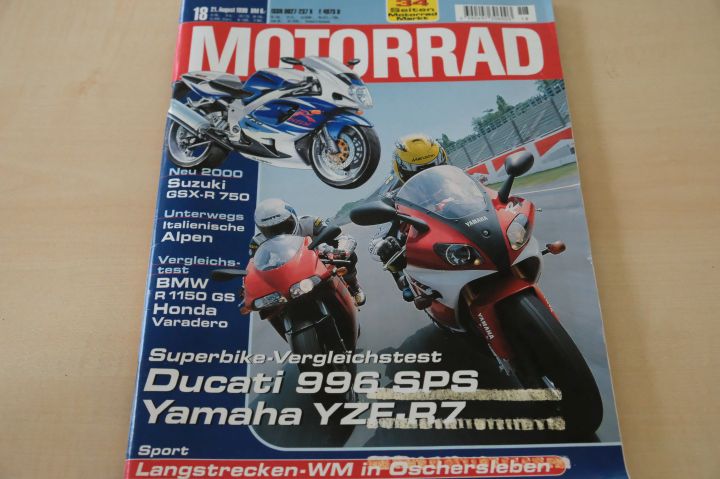 Deckblatt Motorrad (18/1999)