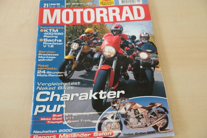 Deckblatt Motorrad (21/1999)
