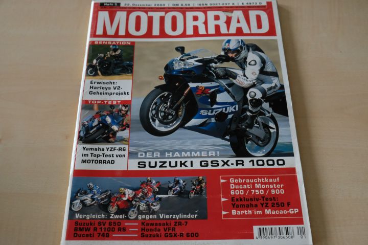 Deckblatt Motorrad (01/2000)