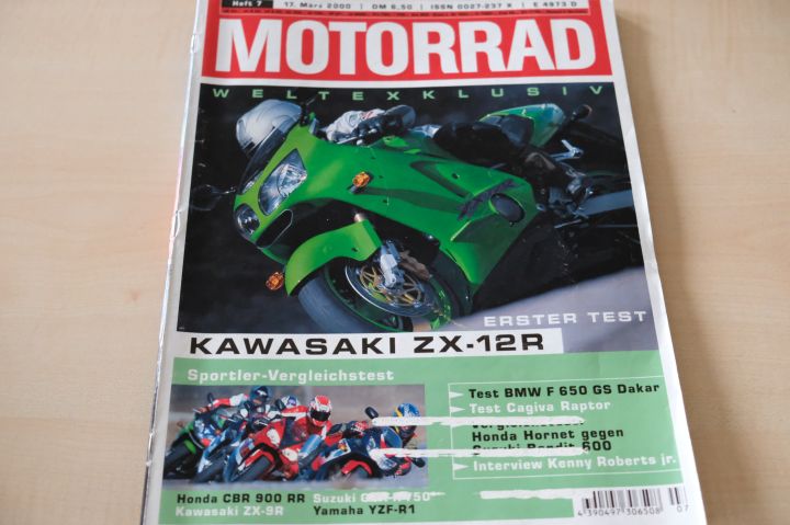 Deckblatt Motorrad (07/2000)