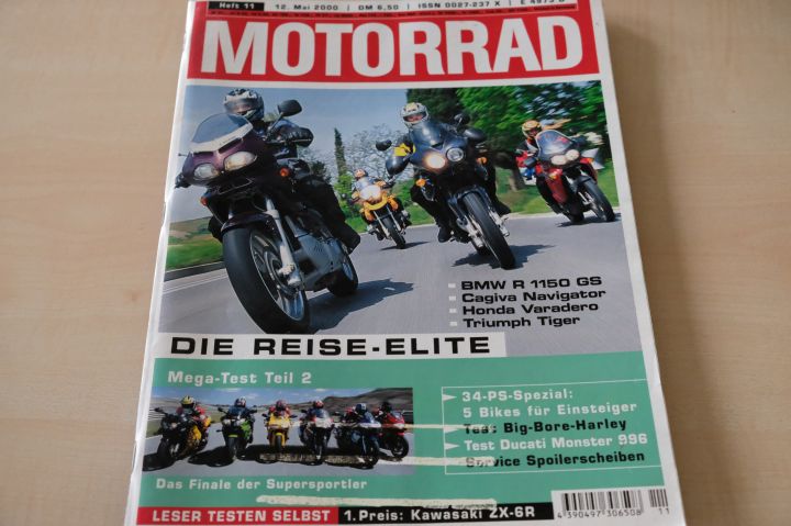 Deckblatt Motorrad (11/2000)
