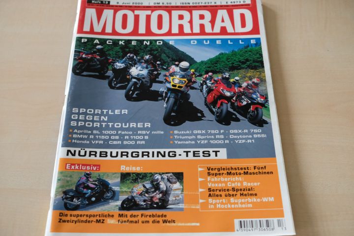 Deckblatt Motorrad (13/2000)