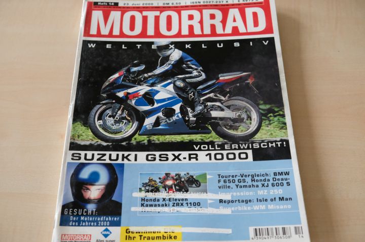 Deckblatt Motorrad (14/2000)