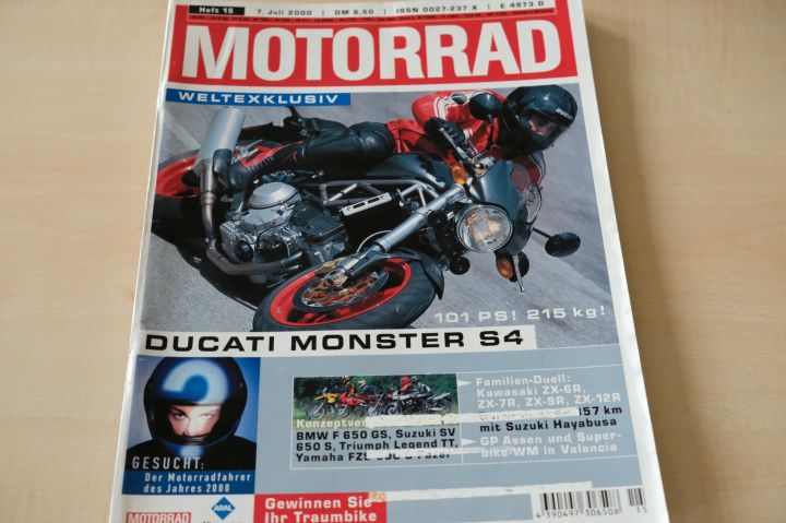 Deckblatt Motorrad (15/2000)
