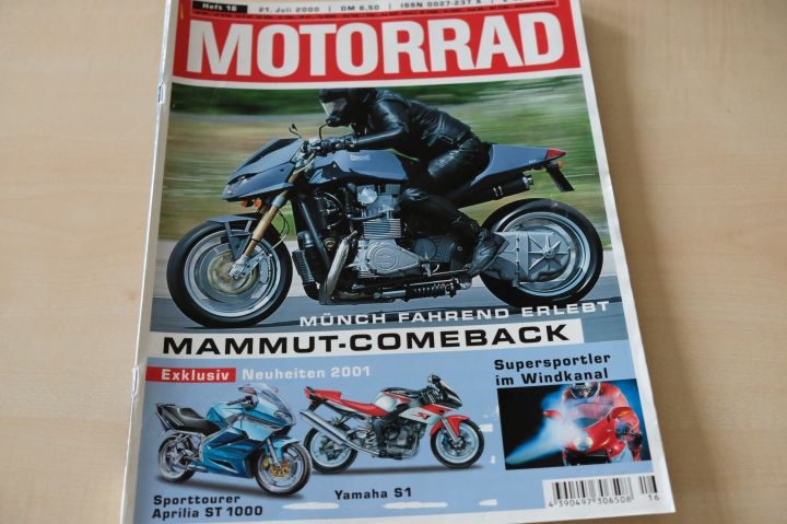 Deckblatt Motorrad (16/2000)