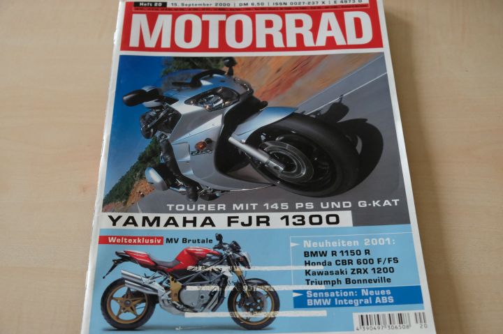 Deckblatt Motorrad (20/2000)