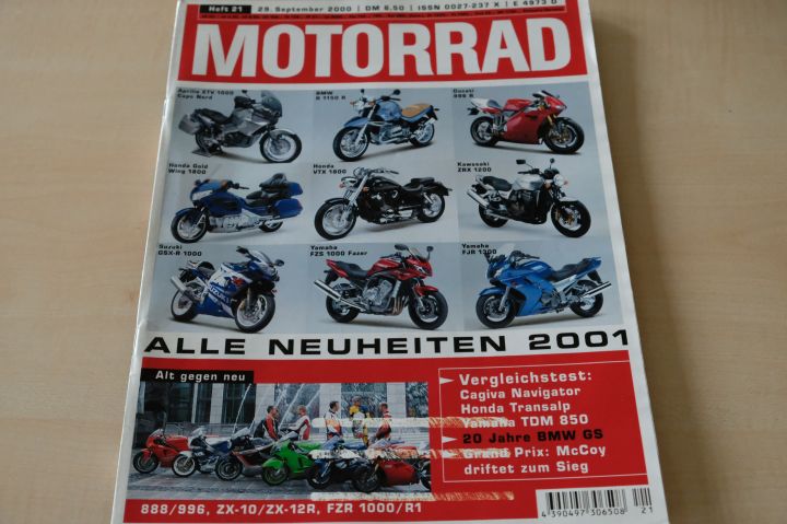 Deckblatt Motorrad (21/2000)