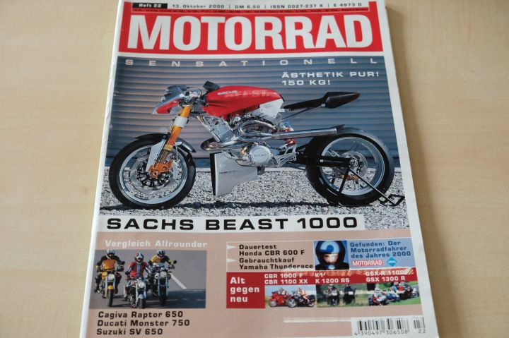 Deckblatt Motorrad (22/2000)