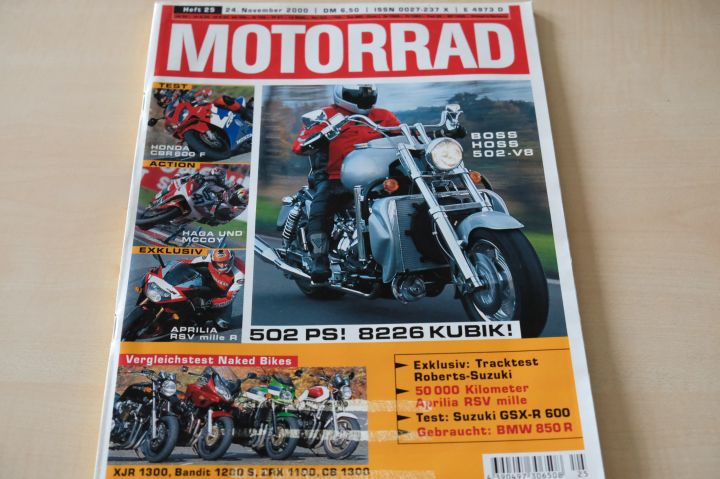 Deckblatt Motorrad (25/2000)