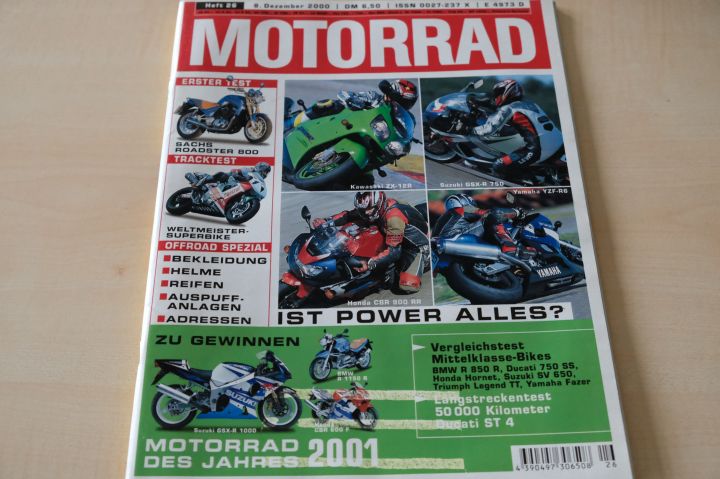 Deckblatt Motorrad (26/2000)