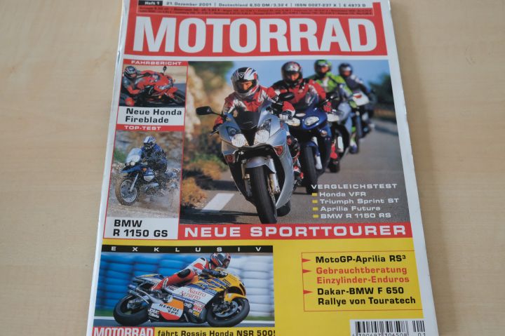 Deckblatt Motorrad (01/2001)