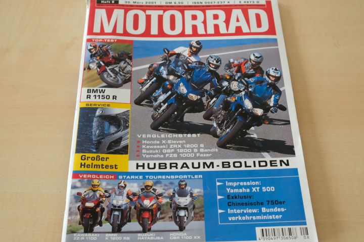 Deckblatt Motorrad (08/2001)