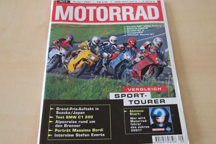 Deckblatt Motorrad (09/2001)