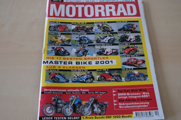 Deckblatt Motorrad (10/2001)