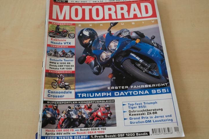 Deckblatt Motorrad (11/2001)