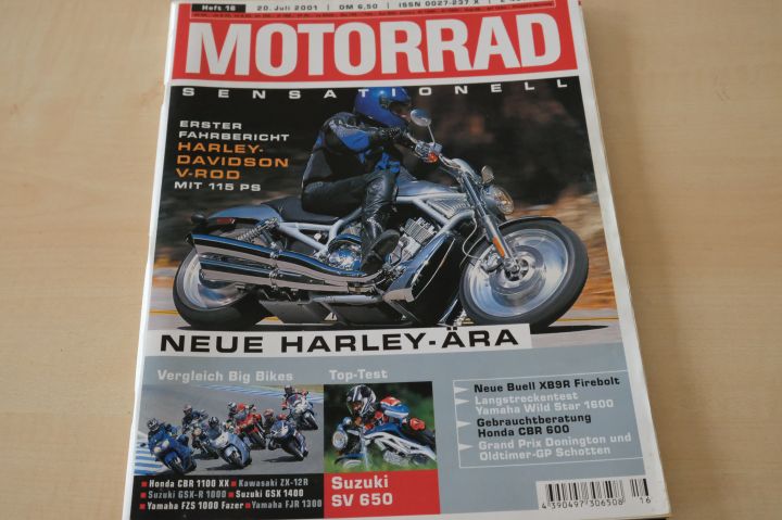 Deckblatt Motorrad (16/2001)