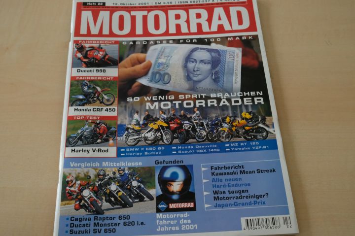 Deckblatt Motorrad (22/2001)