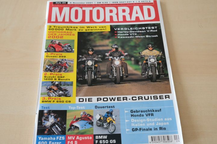 Deckblatt Motorrad (24/2001)