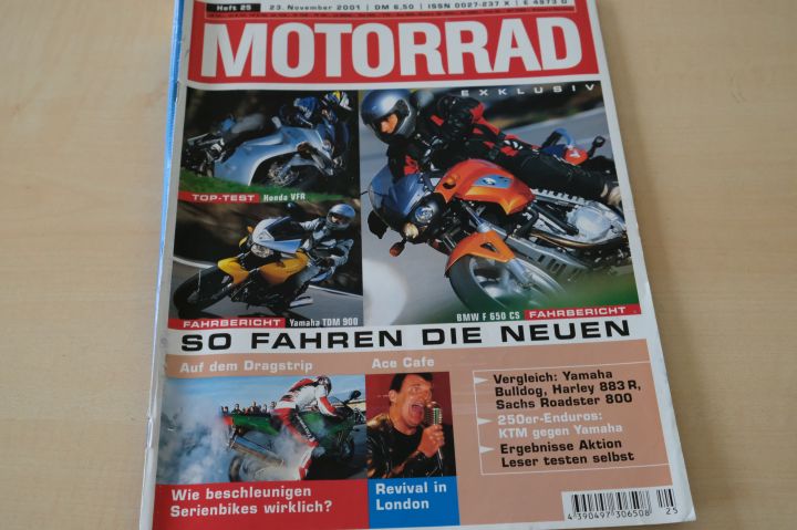 Deckblatt Motorrad (25/2001)