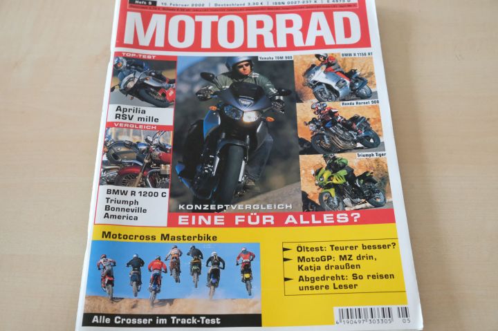 Deckblatt Motorrad (05/2002)