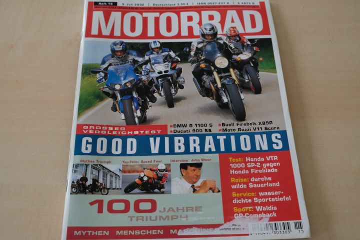 Deckblatt Motorrad (15/2002)
