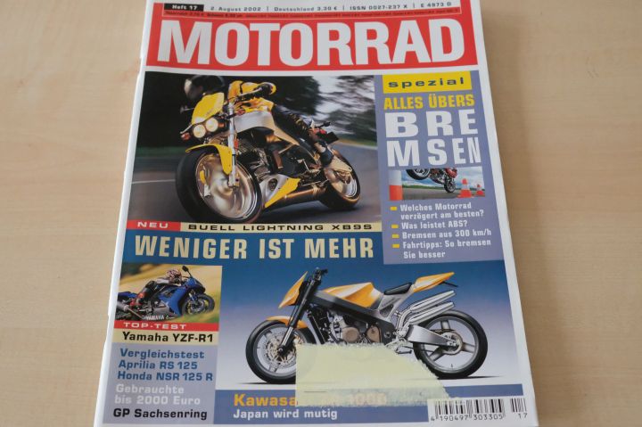 Deckblatt Motorrad (17/2002)